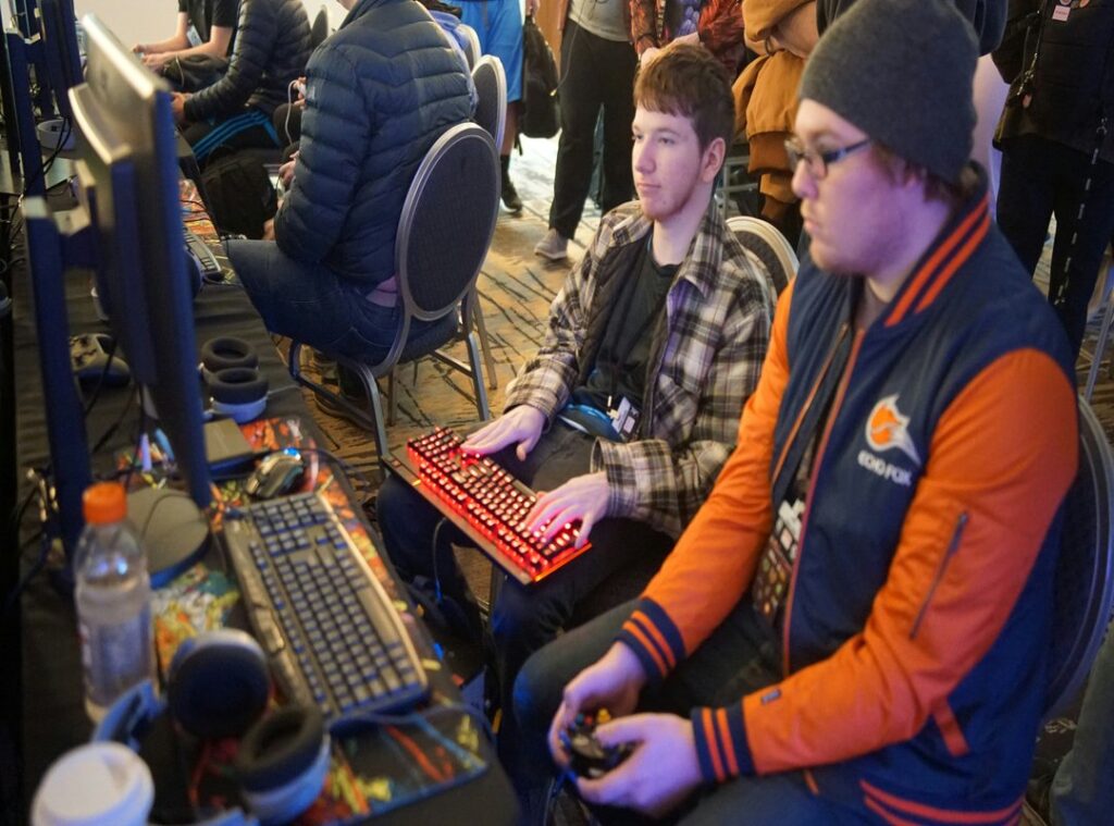 Gaming event participants