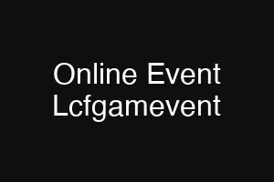 Online Event Lcfgamevent